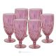 NOBLE Ensemble de 6 verres à boisson authentiques et modernes peints à la main en verre de qualité supérieure.