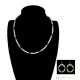 PRINCESSIN – Ensemble collier et boucles d’oreilles, perles coquillages et hématite dorée, fait main.