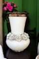 VASE en céramique artistique de style baroque avec détail en platine Fabriqué en Italie