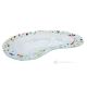 DROPS – Plateau, plat de service en verre artistique, fait main, design moderne.