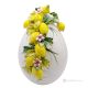 ŒUF DE CITRON – Décoration de centre de table, céramique fine de Capodimonte