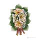 ORCHIDÉES - Branche de fleurs pour mur, porcelaine fine de Capodimonte, faite à la main