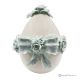 OEUF TIFFANY – Centre de table en porcelaine fine de Capodimonte, fait main