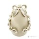 OEUF BLANC – Centre de table en porcelaine fine de Capodimonte, fait main