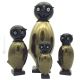 OWL Murano verre soufflé feuille d'or 24 carats, artisanat authentique Made in Italy