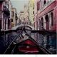 AVIRON Peinture sur toile de Massimo Scarpa avec technique à l'encaustique